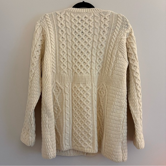 100% merino wool a-line cardigan - Picture 4 of 9